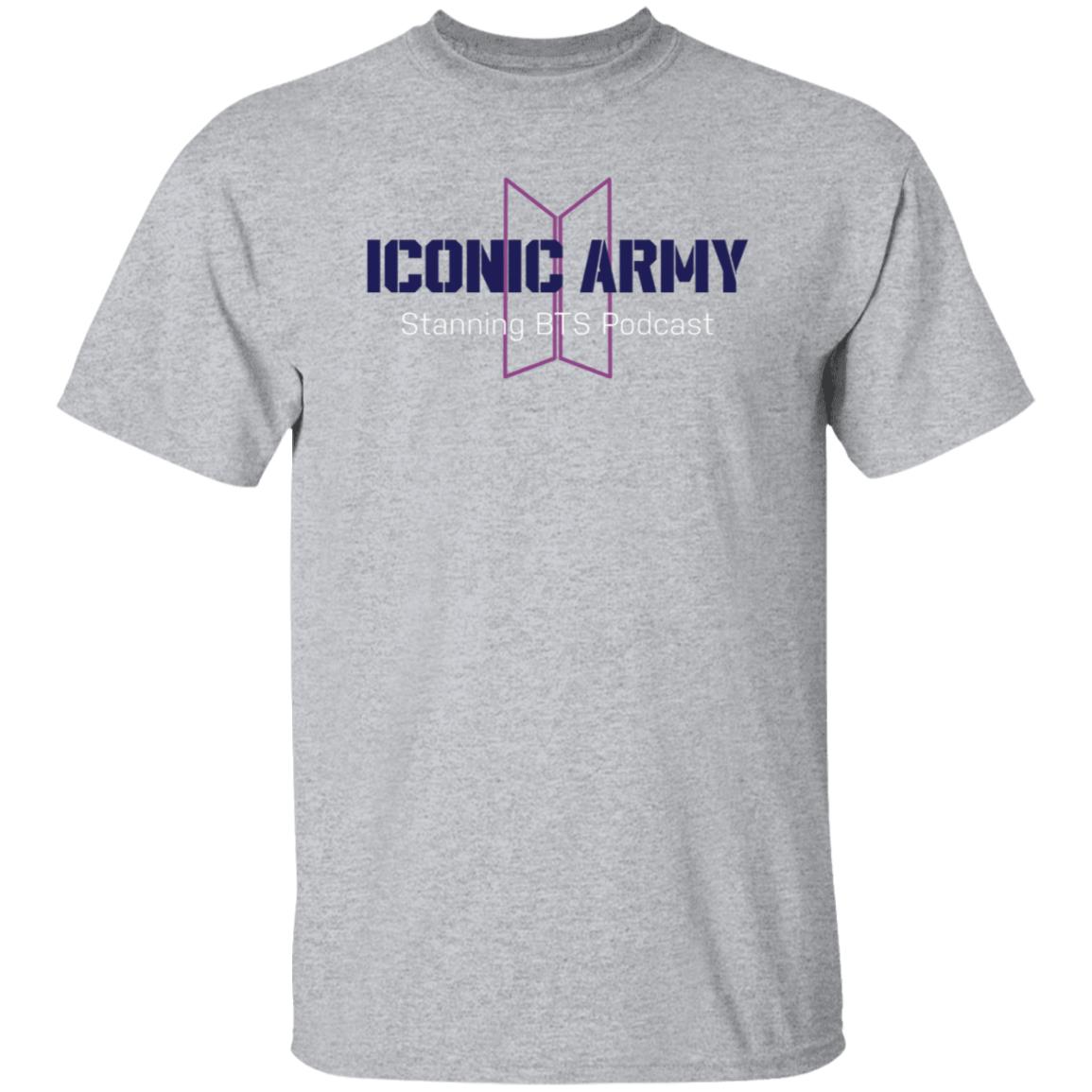 Iconic Army Stanning Bts Podcast Shirt Shop Consequence Store Merch - Teechipus