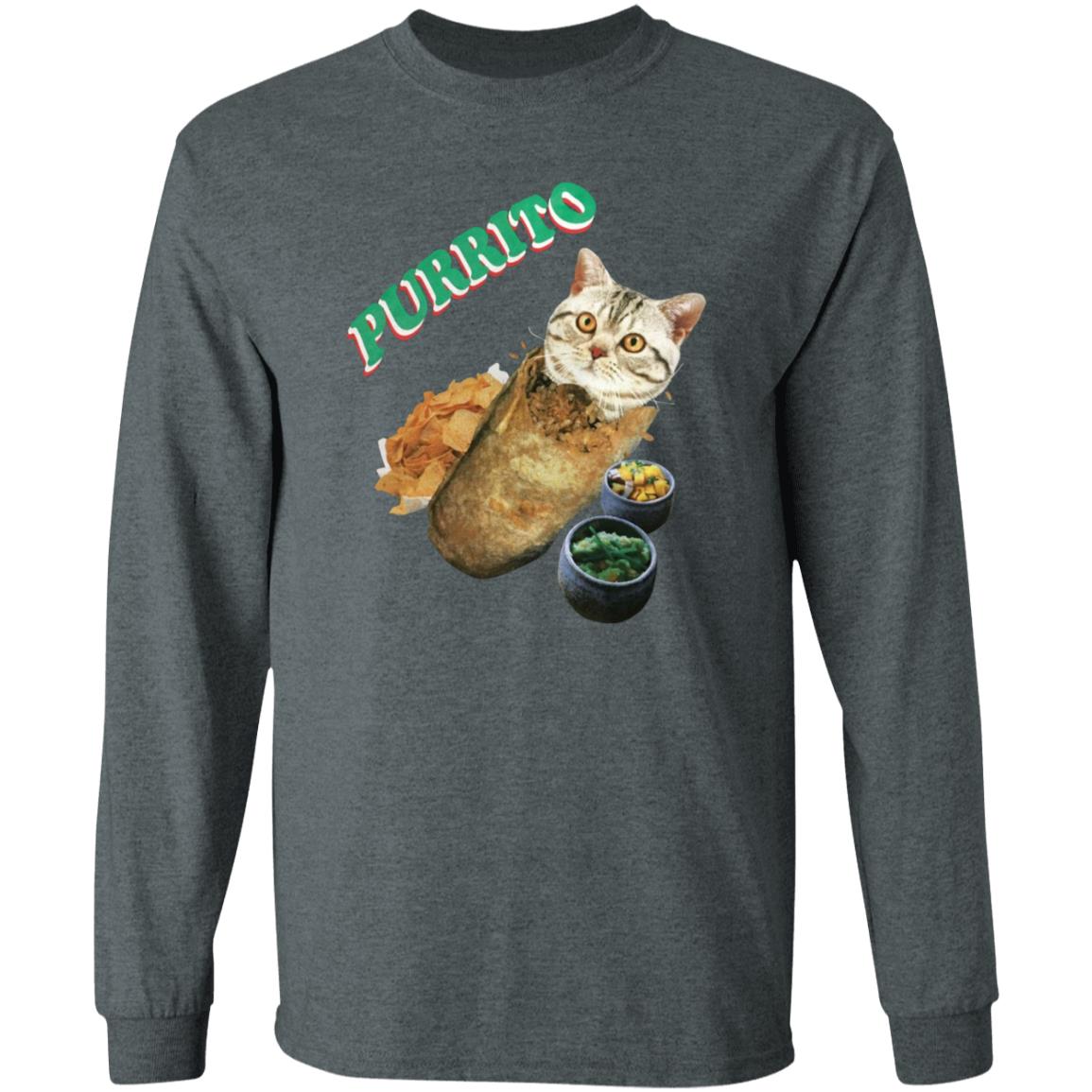 Purrito Cat In A Burrito Guacamole Guac Salsa Shirt - Teechipus
