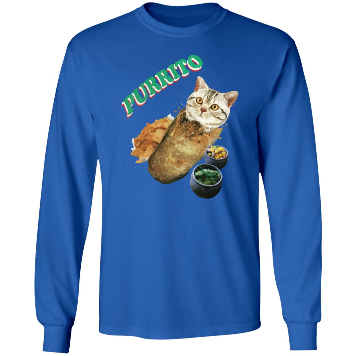 Purrito Cat In A Burrito Guacamole Guac Salsa Shirt - Teechipus