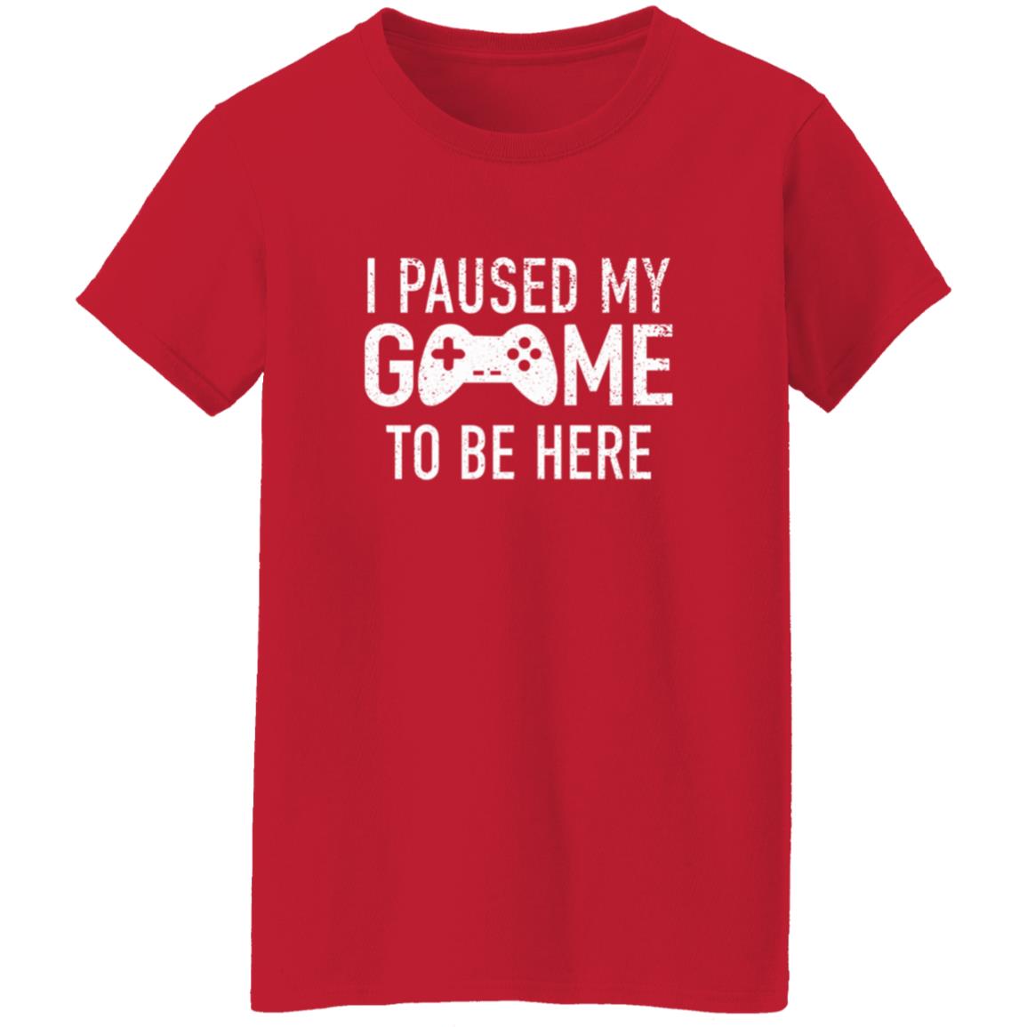 I Paused My Game To Be Here Shirt Brailledfotw I Paused My Game To Be Here Shirt - Teechipus