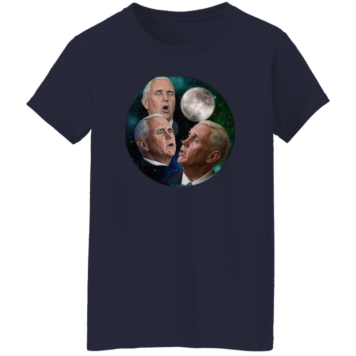 Mike Pence Howling At The Moon Shirt Brent Terhune Merch Store Three Pence Moon Shirt - Teechipus