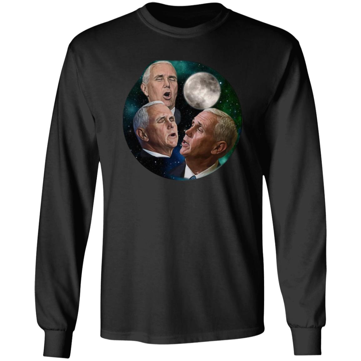 Mike Pence Howling At The Moon Shirt Brent Terhune Merch Store Three Pence Moon Shirt - Teechipus