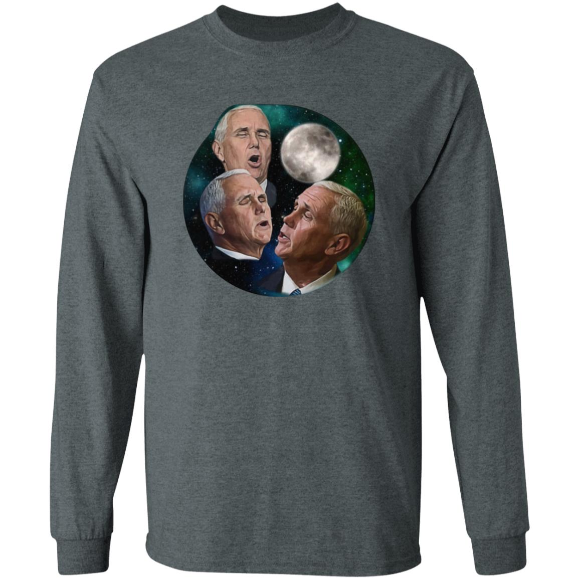 Mike Pence Howling At The Moon Shirt Brent Terhune Merch Store Three Pence Moon Shirt - Teechipus