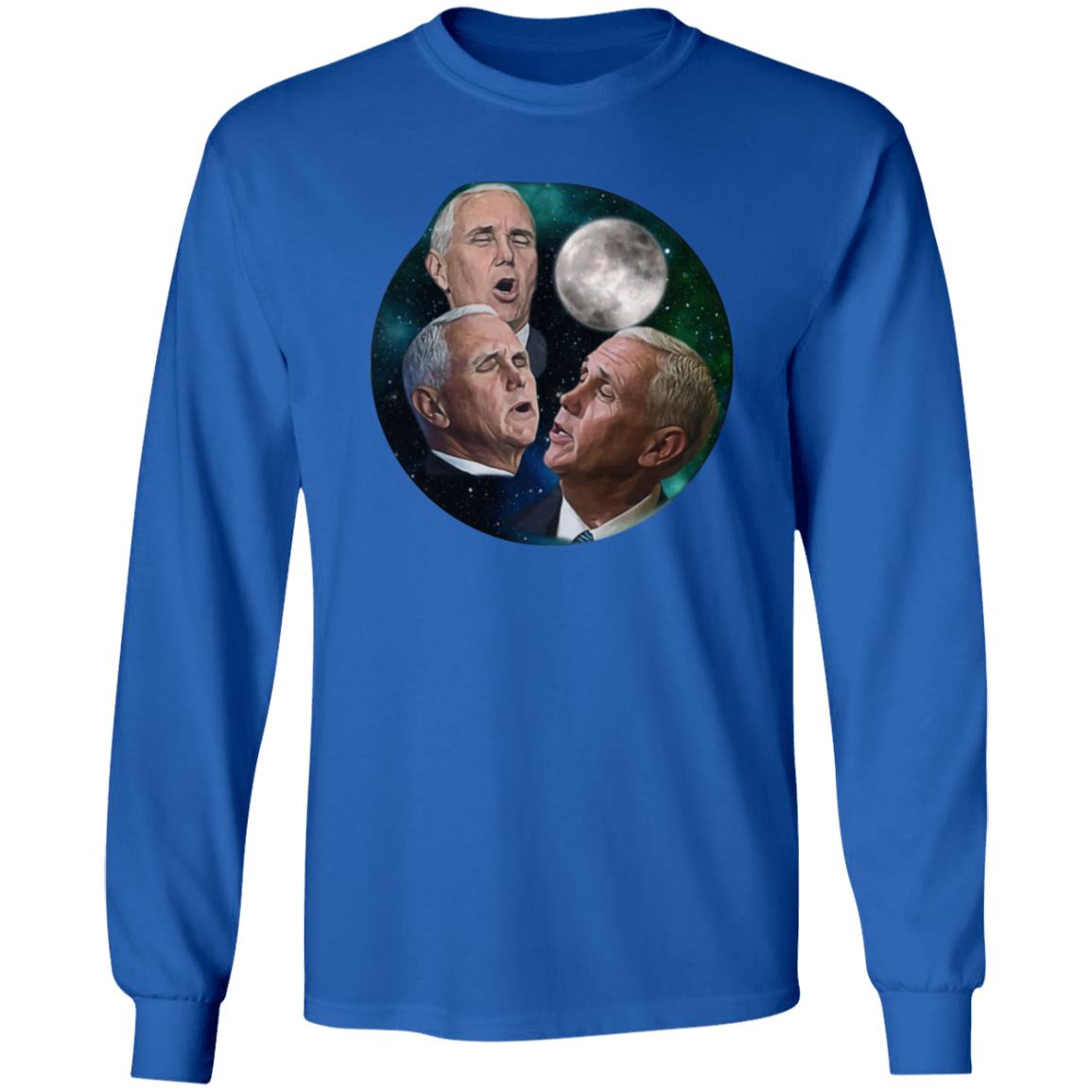Mike Pence Howling At The Moon Shirt Brent Terhune Merch Store Three Pence Moon Shirt - Teechipus