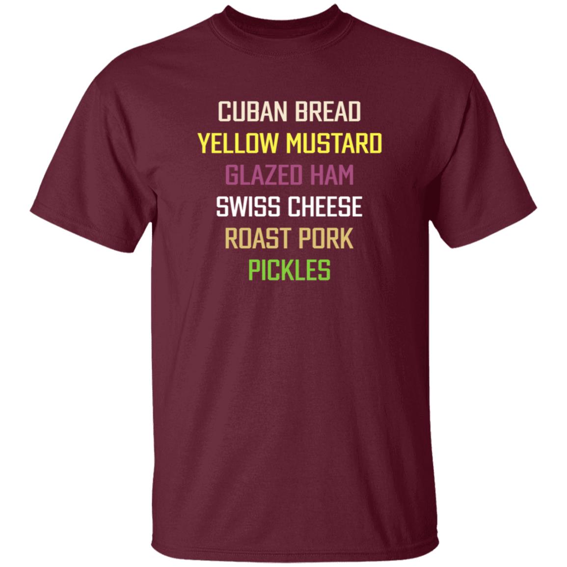 Cuban Bread Yellow Mustard Glazed Ham Swiss Cheese Shirt Billy Corben Cuban Bread Yellow Mustard Glazed Ham Swiss Cheese Shirt - Teechipus