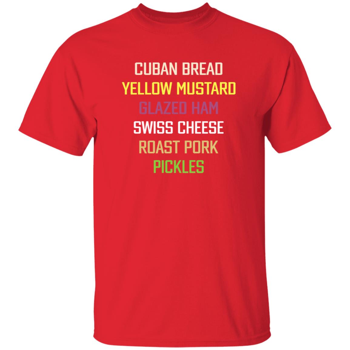 Cuban Bread Yellow Mustard Glazed Ham Swiss Cheese Shirt Billy Corben Cuban Bread Yellow Mustard Glazed Ham Swiss Cheese Shirt - Teechipus