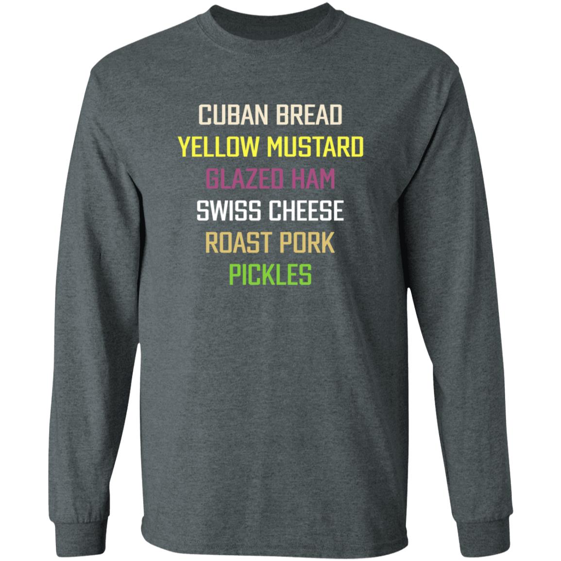Cuban Bread Yellow Mustard Glazed Ham Swiss Cheese Shirt Billy Corben Cuban Bread Yellow Mustard Glazed Ham Swiss Cheese Shirt - Teechipus