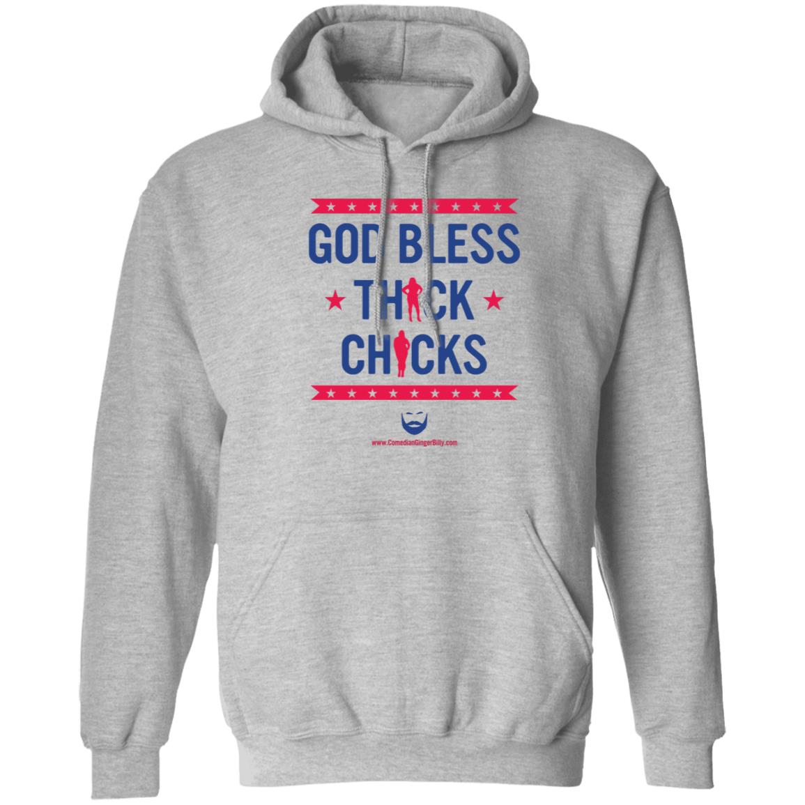 God Bless Thick Chicks T Shirt Ginger Billy Merch - Teechipus