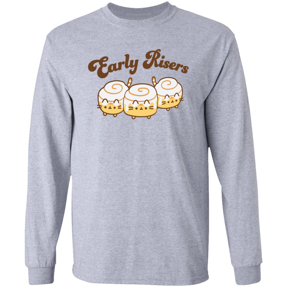 Pusheen Early Risers Shirt Shop.Pusheen Pusheen Early Risers Shirt Hoodie Sweatshirt - Teechipus