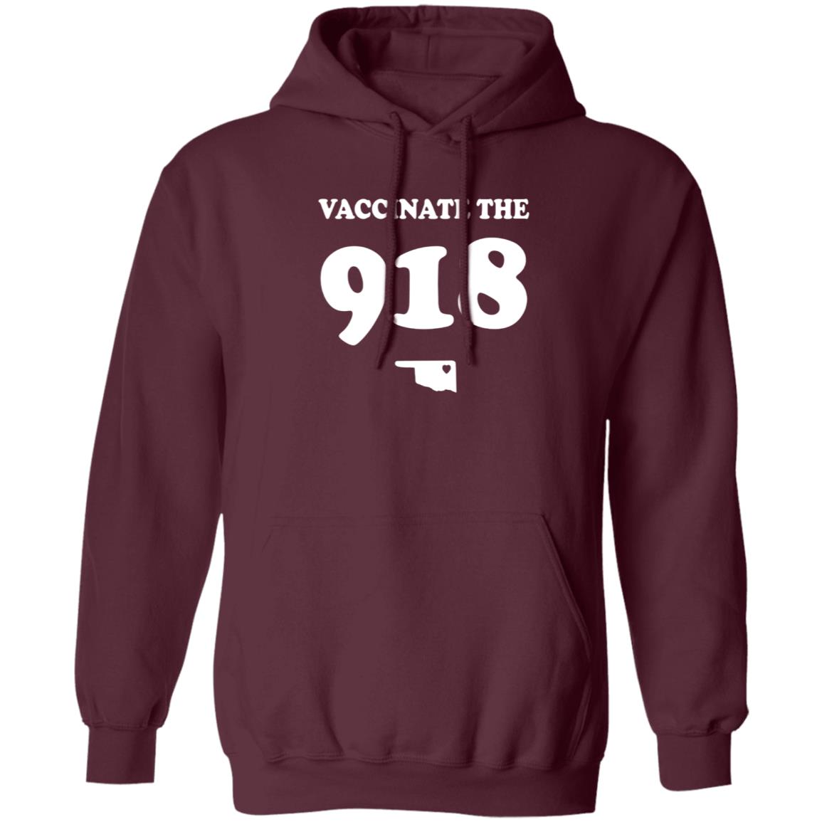 Vaccinate The 918 Shirt Tulsa Man's Vaccinate The 918 Shirt Hoodie Sweatshirt - Teechipus