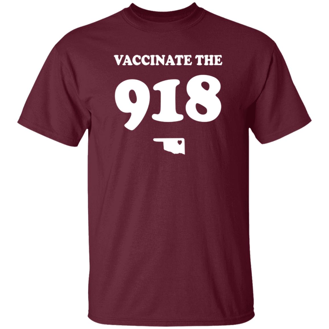 Vaccinate The 918 Shirt Tulsa Man's Vaccinate The 918 Shirt Hoodie Sweatshirt - Teechipus