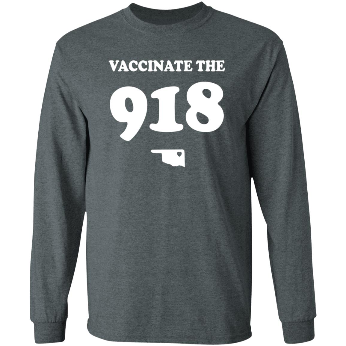 Vaccinate The 918 Shirt Tulsa Man's Vaccinate The 918 Shirt Hoodie Sweatshirt - Teechipus