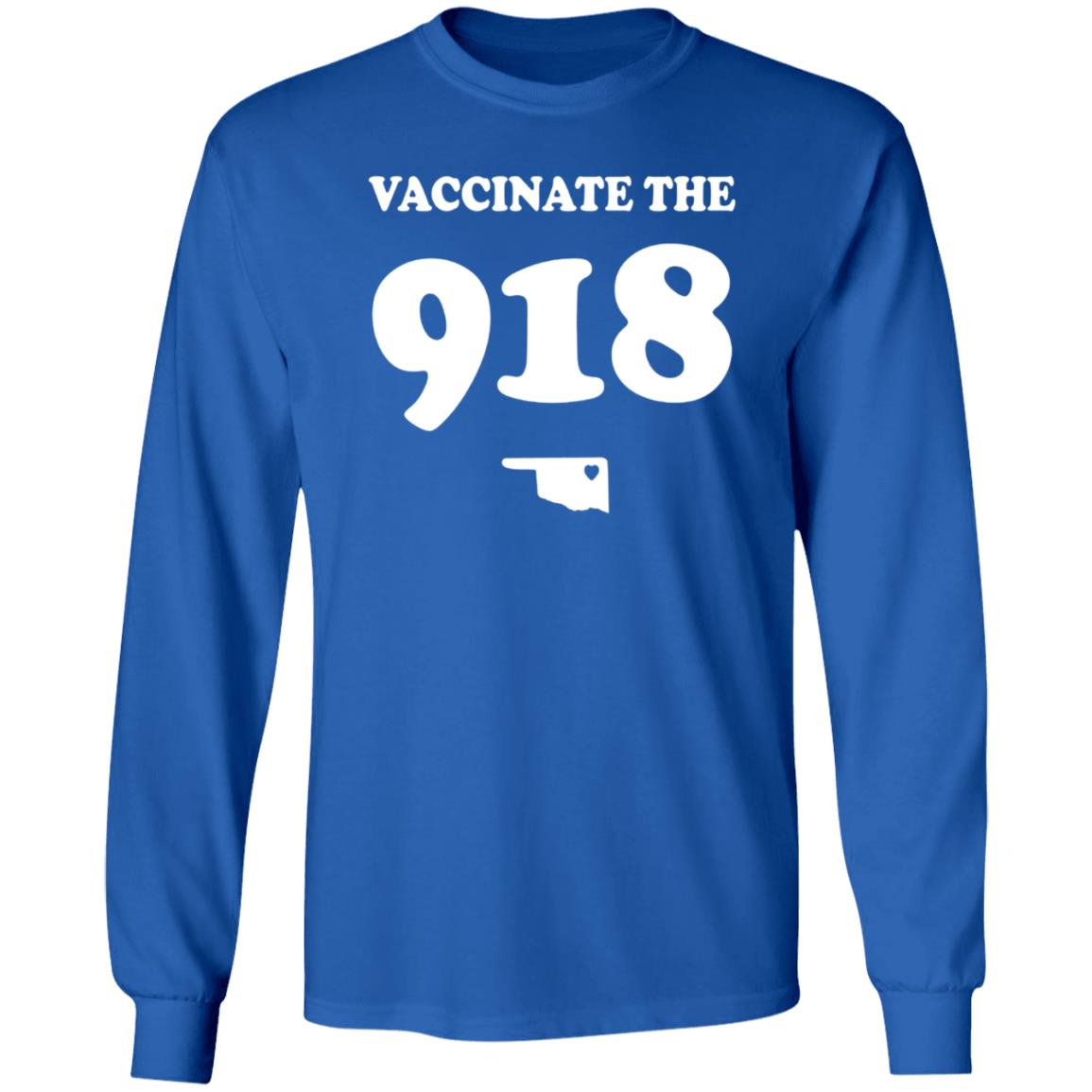 Vaccinate The 918 Shirt Tulsa Man's Vaccinate The 918 Shirt Hoodie Sweatshirt - Teechipus