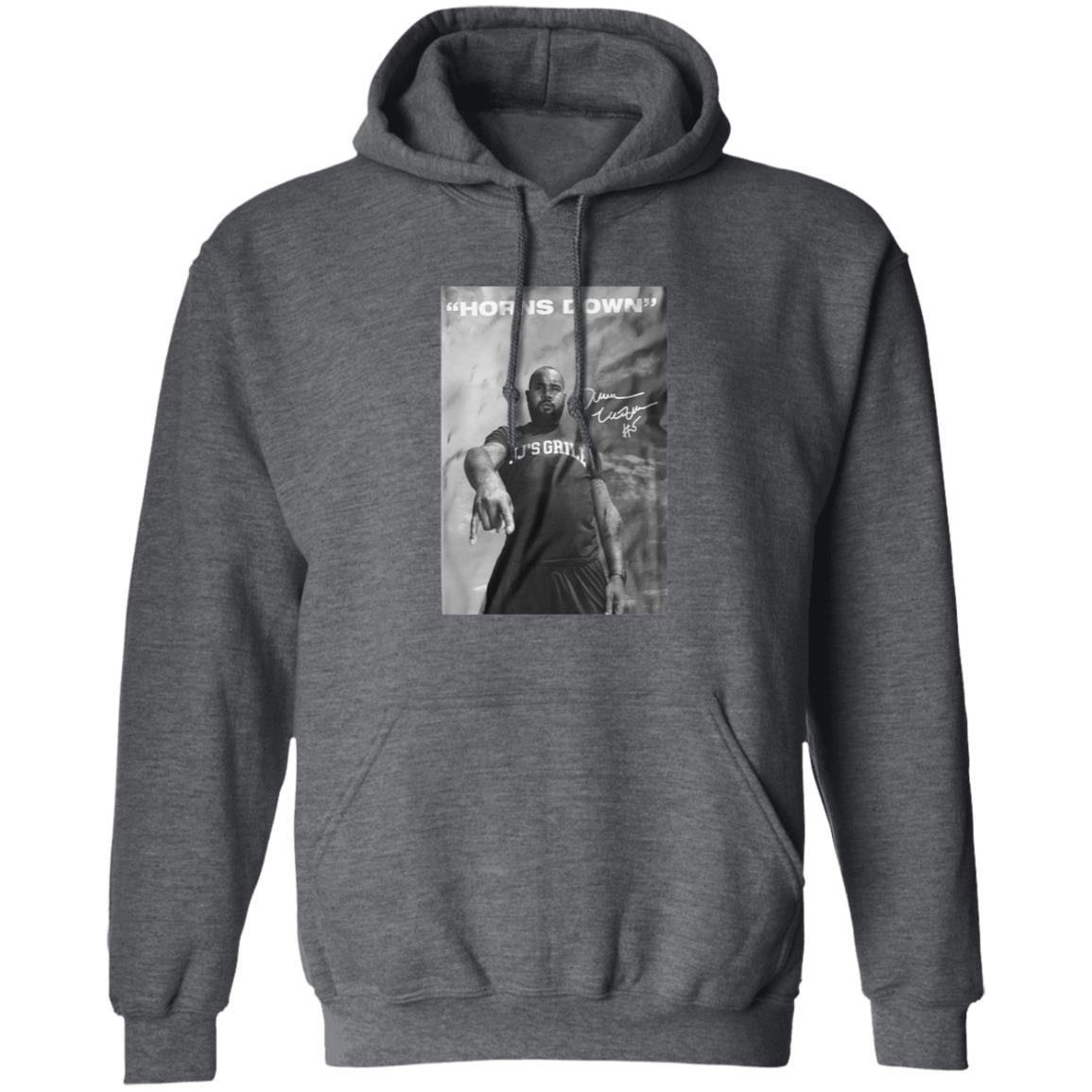 Darren Mcfadden X Jj's Grill Horns Down Shirt Jjsgrill Horns Down Shirt Limited Edition Horns Down Shirt - Teechipus