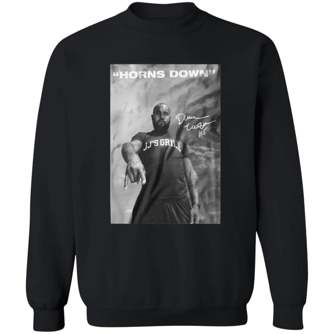 Darren Mcfadden X Jj's Grill Horns Down Shirt Jjsgrill Horns Down Shirt Limited Edition Horns Down Shirt - Teechipus