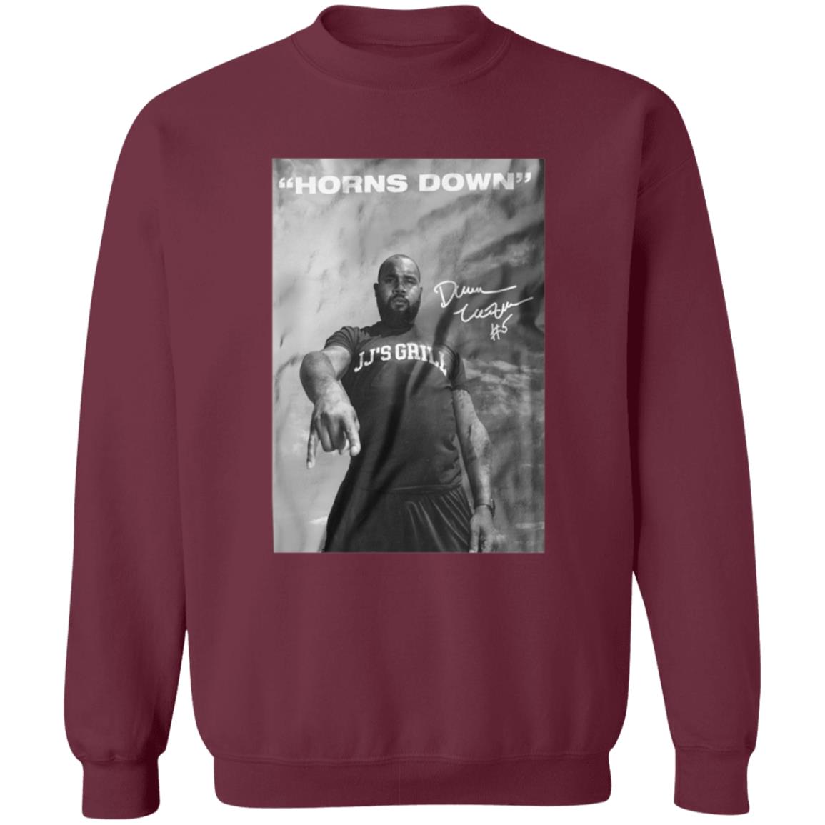 Darren Mcfadden X Jj's Grill Horns Down Shirt Jjsgrill Horns Down Shirt Limited Edition Horns Down Shirt - Teechipus