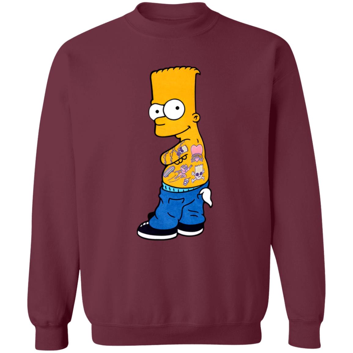 Tatted Up Bart Shirt Hibbett Tatted Up Bart Shirt Freeze Men's Tatted Up Bart Shirt - Teechipus