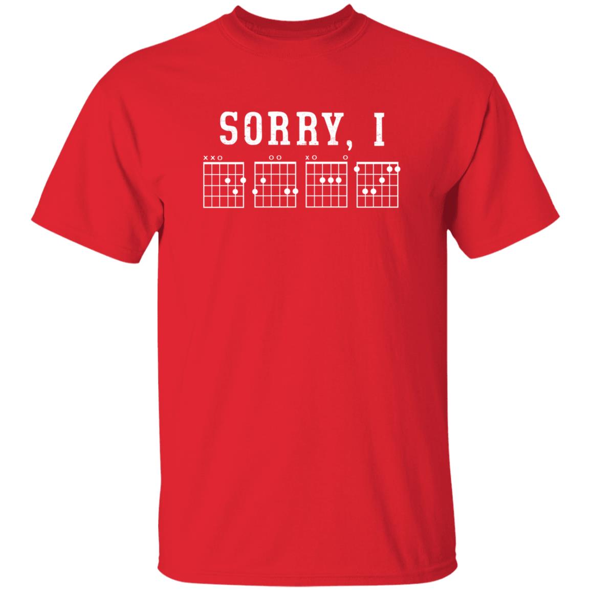 Sorry I Guitar Chords Shirt - Teechipus