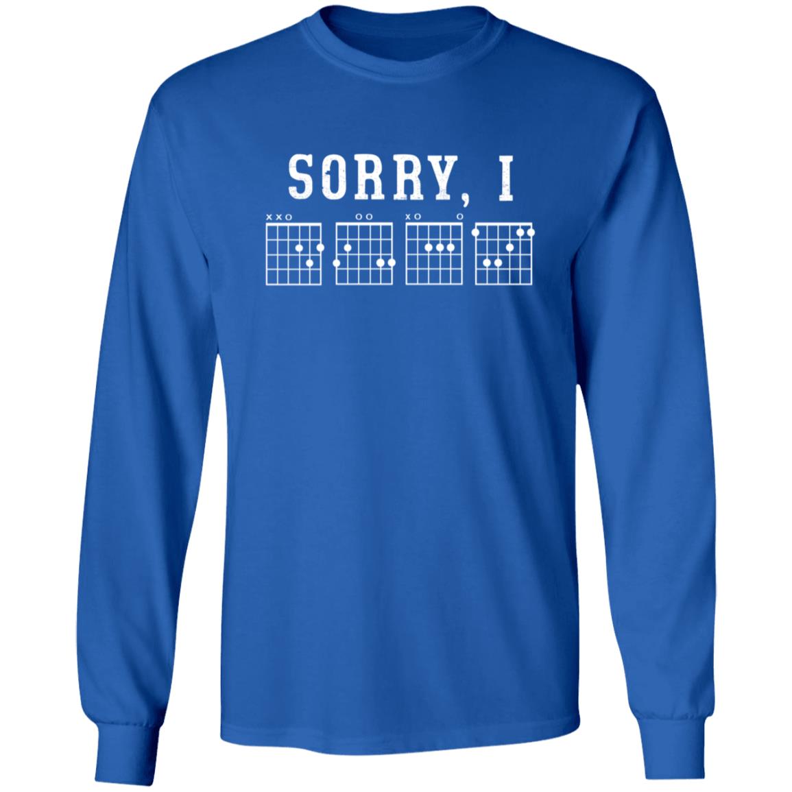 Sorry I Guitar Chords Shirt - Teechipus