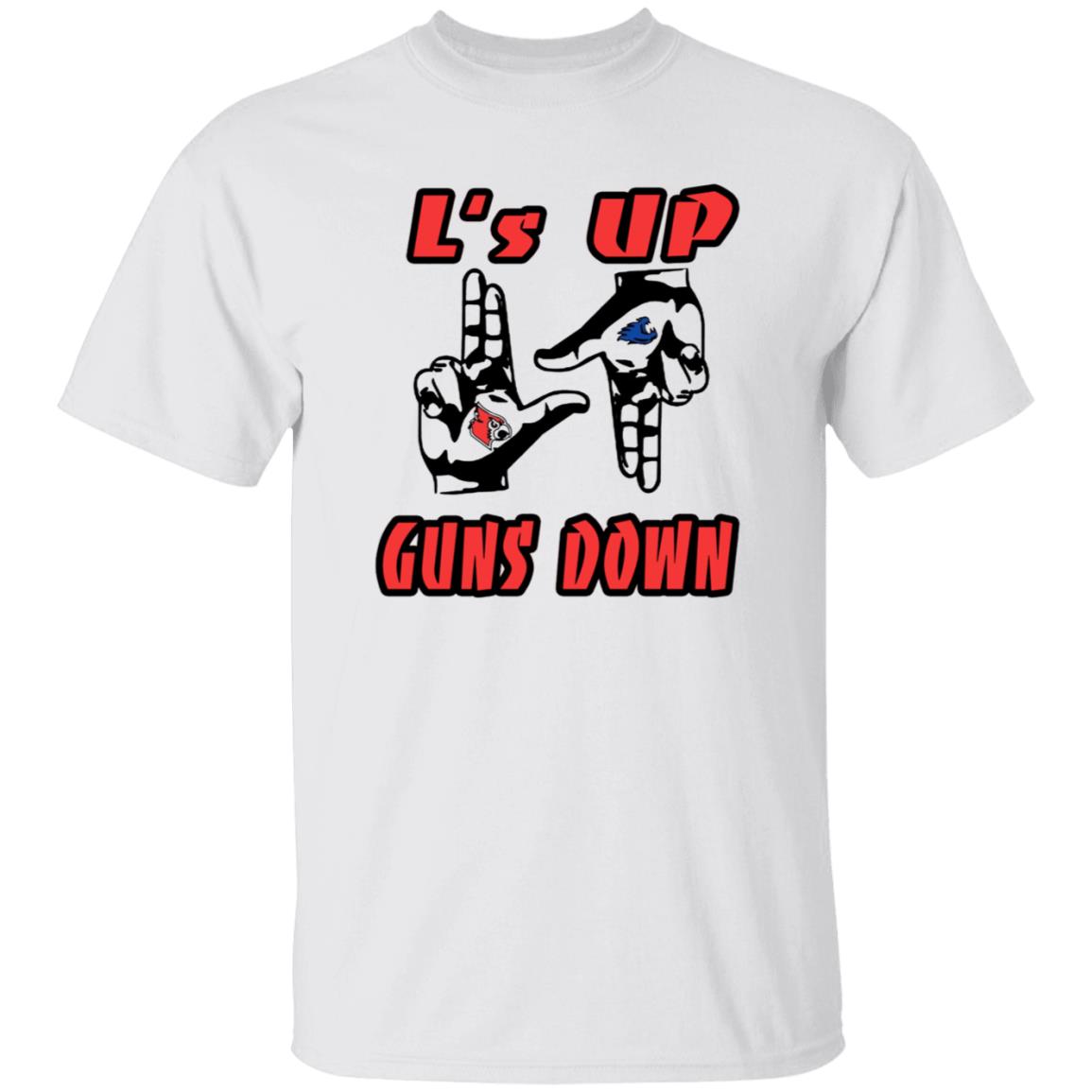 L's Up Guns Down Shirt - Teechipus