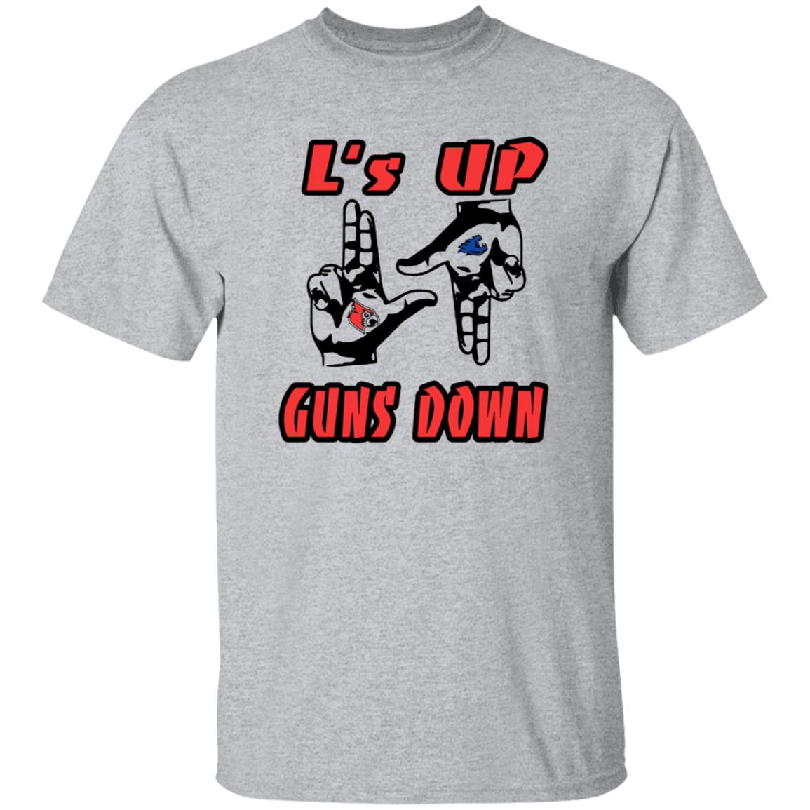 L's Up Guns Down Shirt - Teechipus