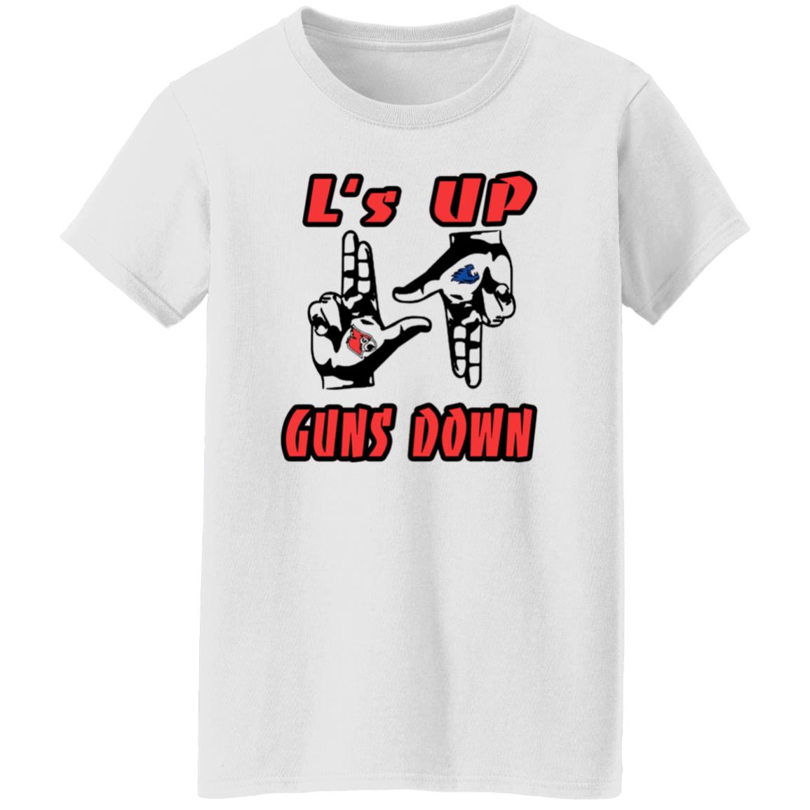 L's Up Guns Down Shirt - Teechipus