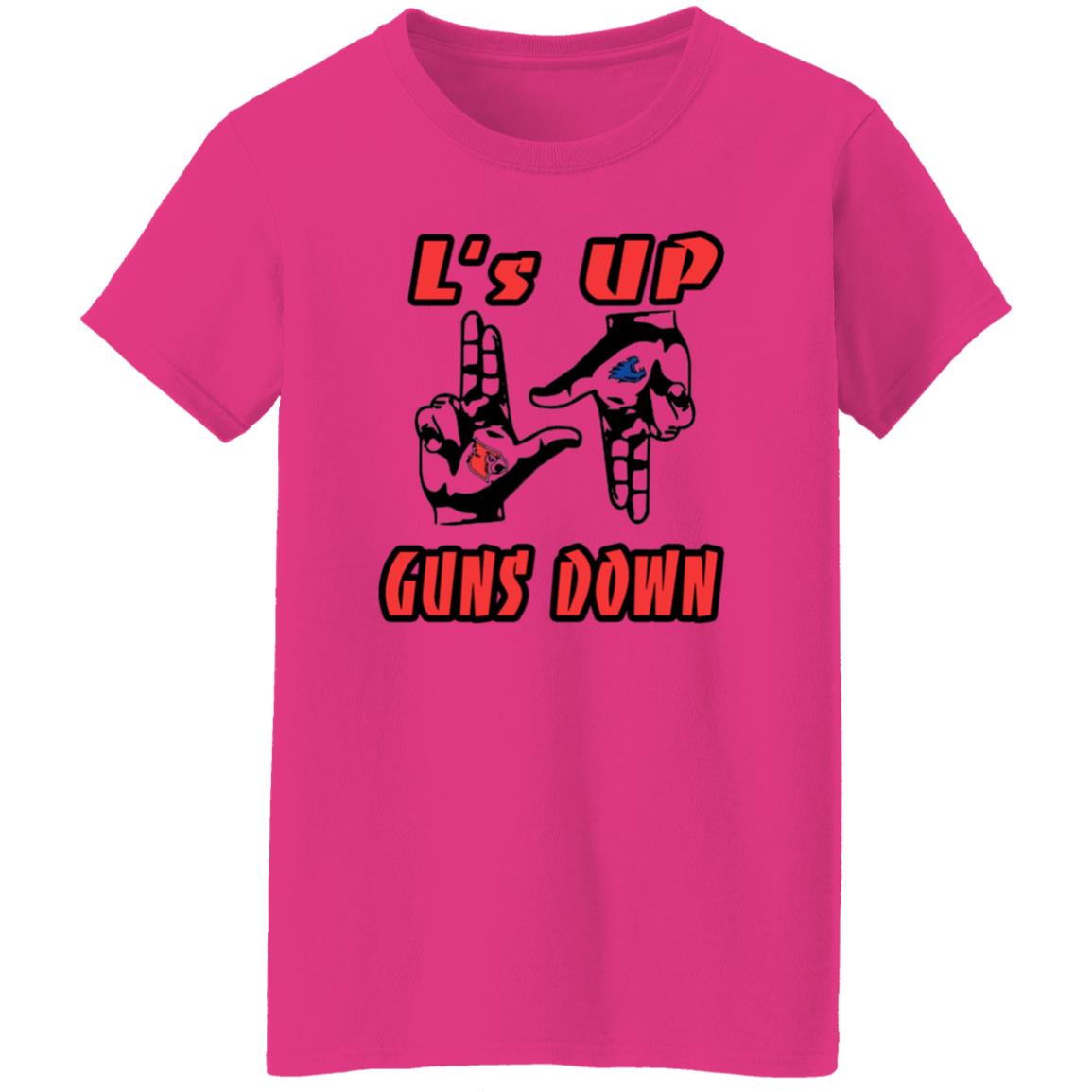 L's Up Guns Down Shirt - Teechipus