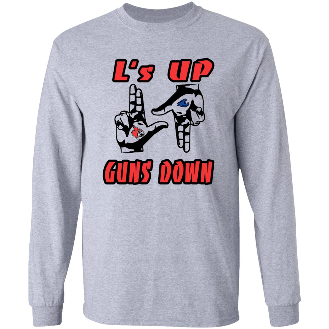 L's Up Guns Down Shirt - Teechipus