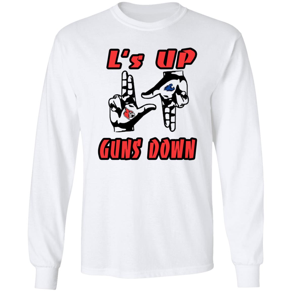 L's Up Guns Down Shirt - Teechipus