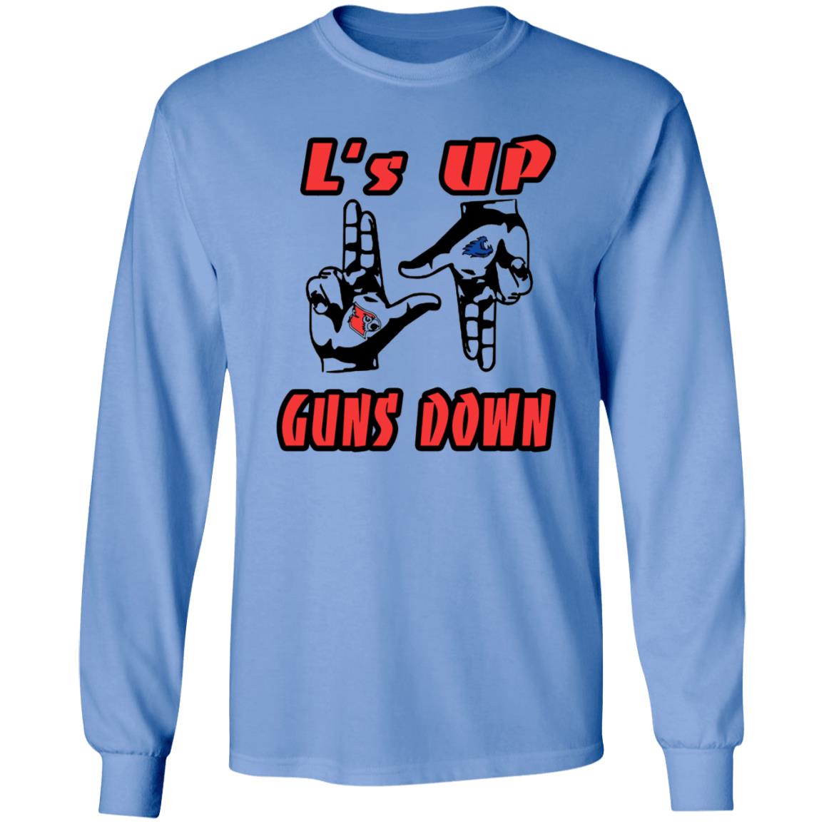 L's Up Guns Down Shirt - Teechipus