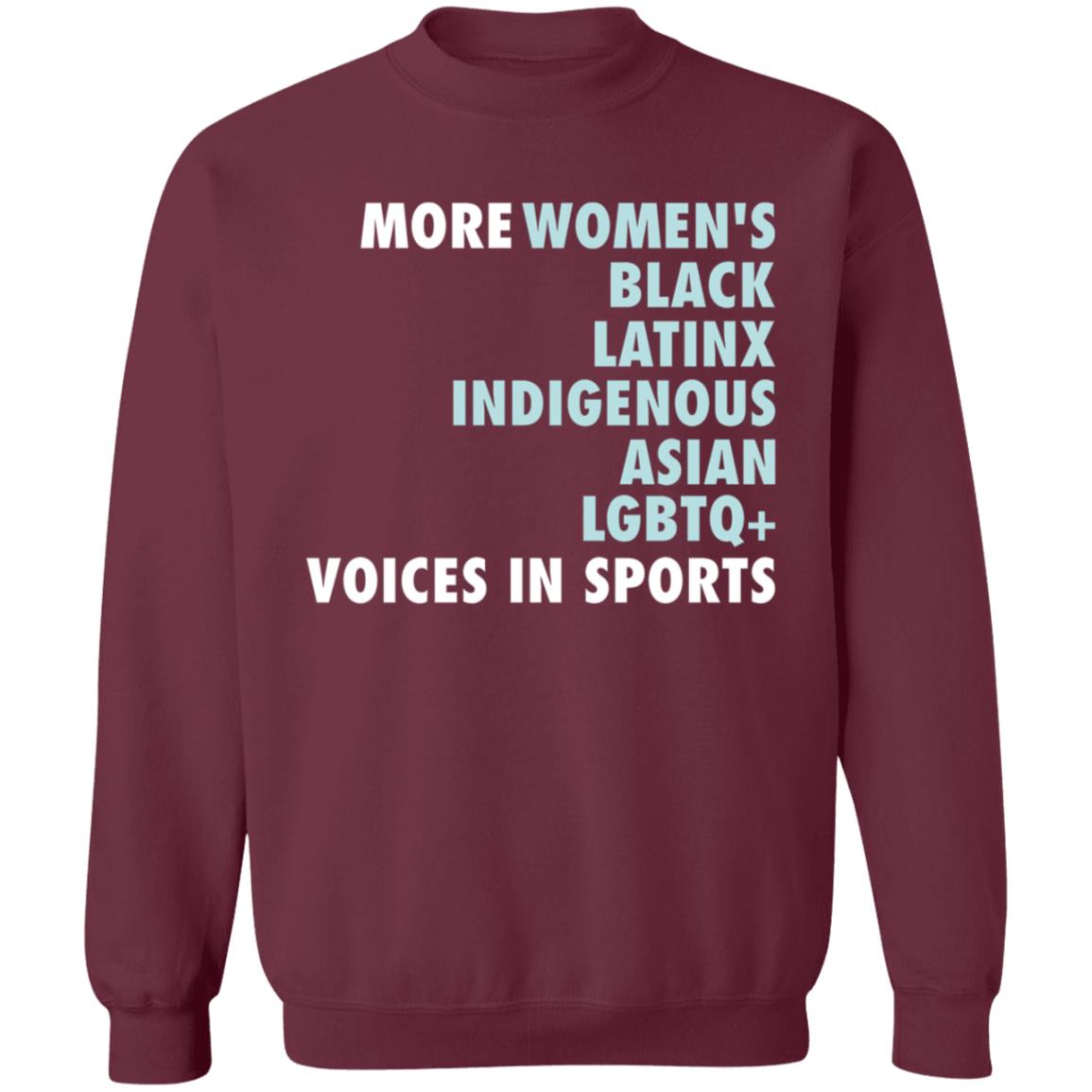 More Women's Black Latinx Indigenous Asian Lgbtq Voice In Sport Shirt Gotham FC More Diverse Voices In Sports Shirt - Teechipus
