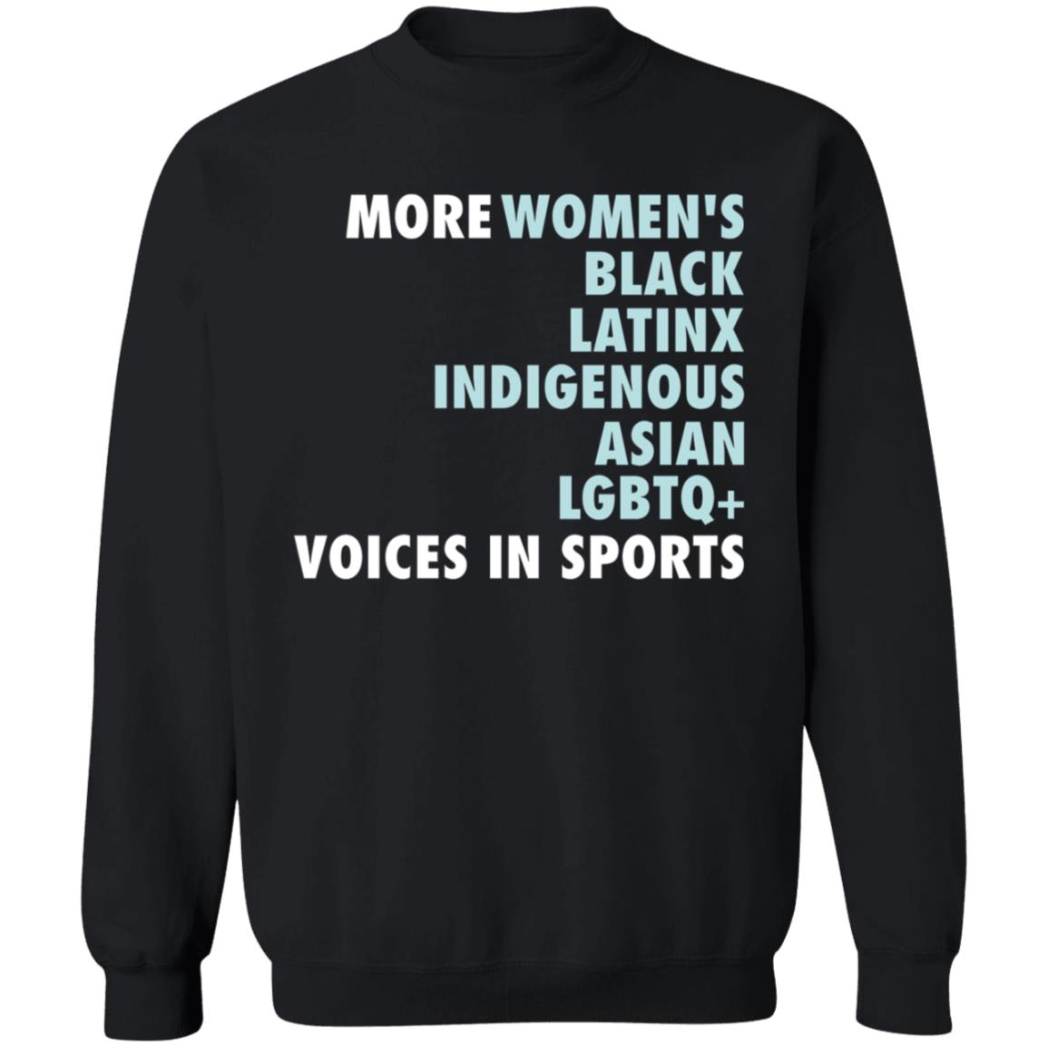 More Women's Black Latinx Indigenous Asian Lgbtq Voice In Sport Shirt Gotham FC More Diverse Voices In Sports Shirt - Teechipus