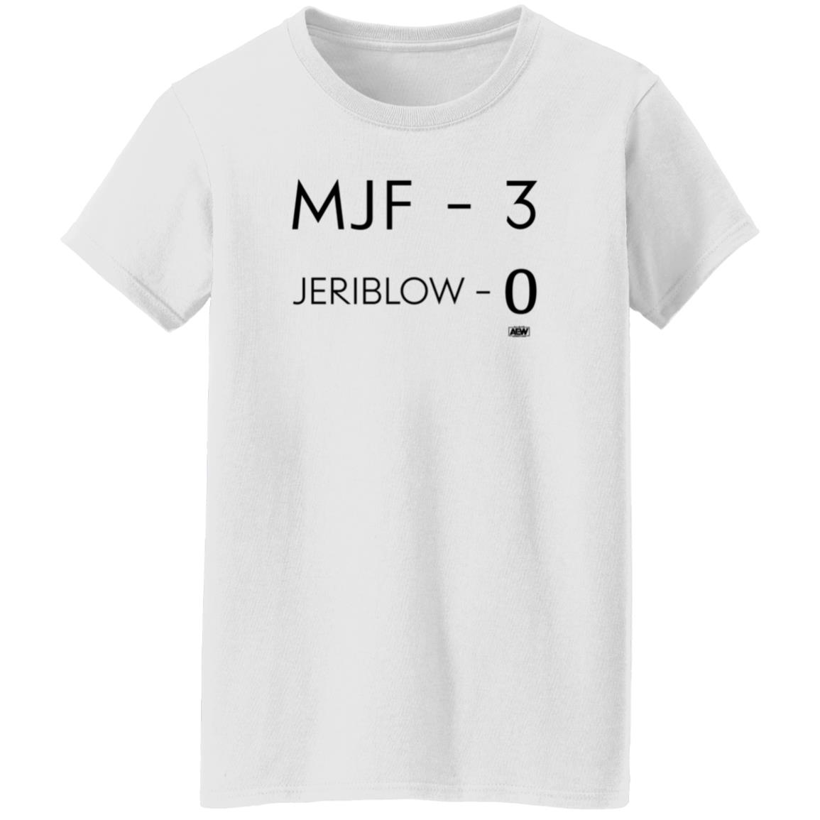 Mjf 3 Jeriblow 0 Shirt AEW Shop Maxwell Jacob Friedman Mjf 3 Jeriblow 0 Shirt - Teechipus