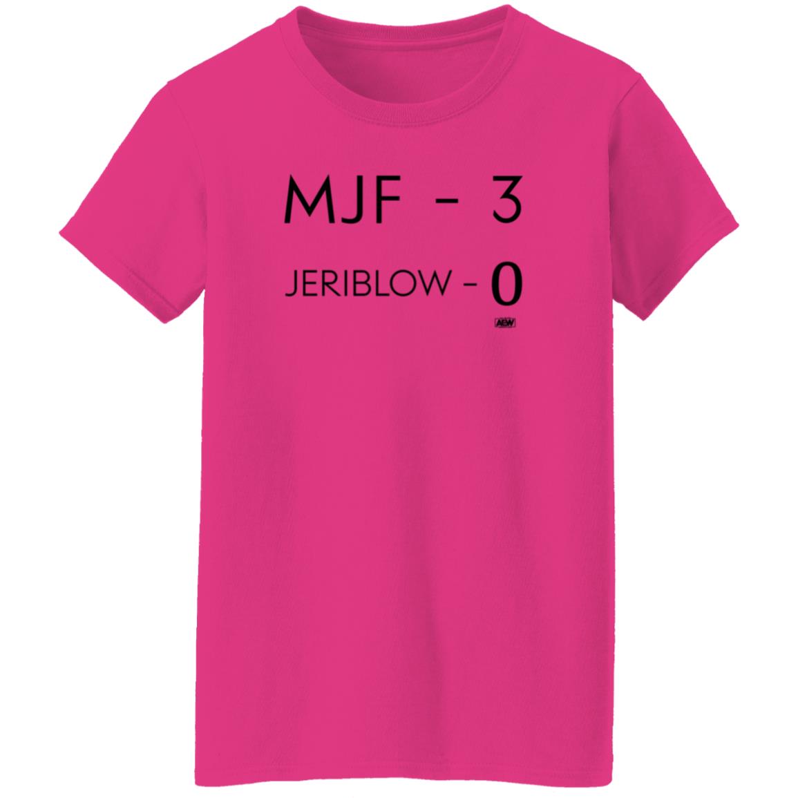 Mjf 3 Jeriblow 0 Shirt AEW Shop Maxwell Jacob Friedman Mjf 3 Jeriblow 0 Shirt - Teechipus