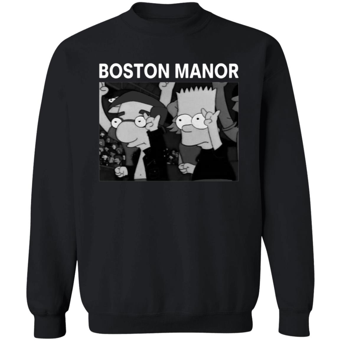 Boston Manor Simpsons Shirt Bostonmanorband Boston Manor Simpsons Shirt Boston Manor Bart And Milhouse Shirt - Teechipus