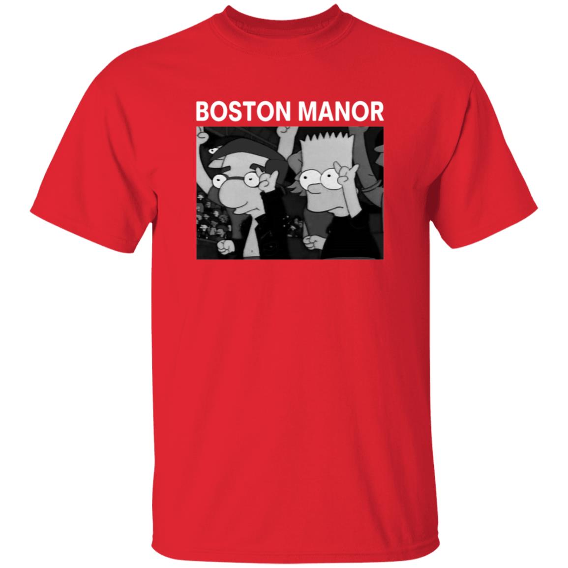 Boston Manor Simpsons Shirt Bostonmanorband Boston Manor Simpsons Shirt Boston Manor Bart And Milhouse Shirt - Teechipus
