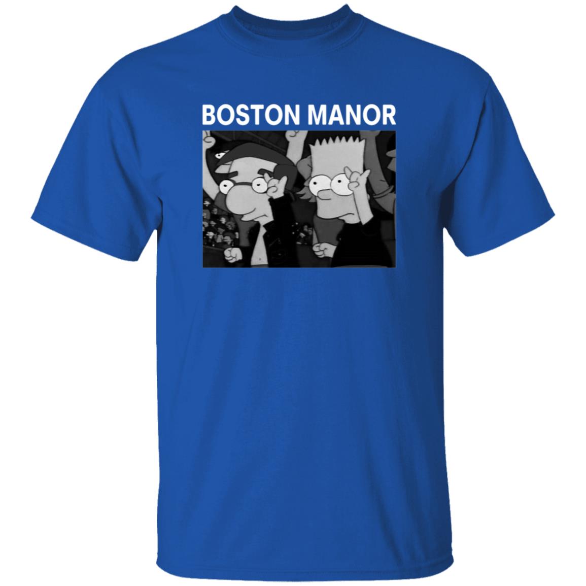 Boston Manor Simpsons Shirt Bostonmanorband Boston Manor Simpsons Shirt Boston Manor Bart And Milhouse Shirt - Teechipus