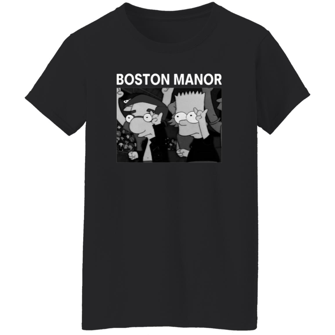 Boston Manor Simpsons Shirt Bostonmanorband Boston Manor Simpsons Shirt Boston Manor Bart And Milhouse Shirt - Teechipus