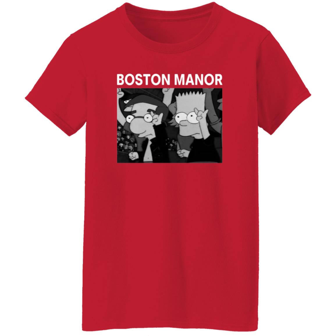 Boston Manor Simpsons Shirt Bostonmanorband Boston Manor Simpsons Shirt Boston Manor Bart And Milhouse Shirt - Teechipus