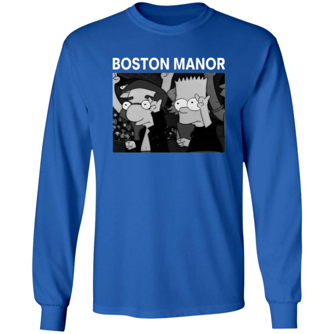 Boston Manor Simpsons Shirt Bostonmanorband Boston Manor Simpsons Shirt Boston Manor Bart And Milhouse Shirt - Teechipus