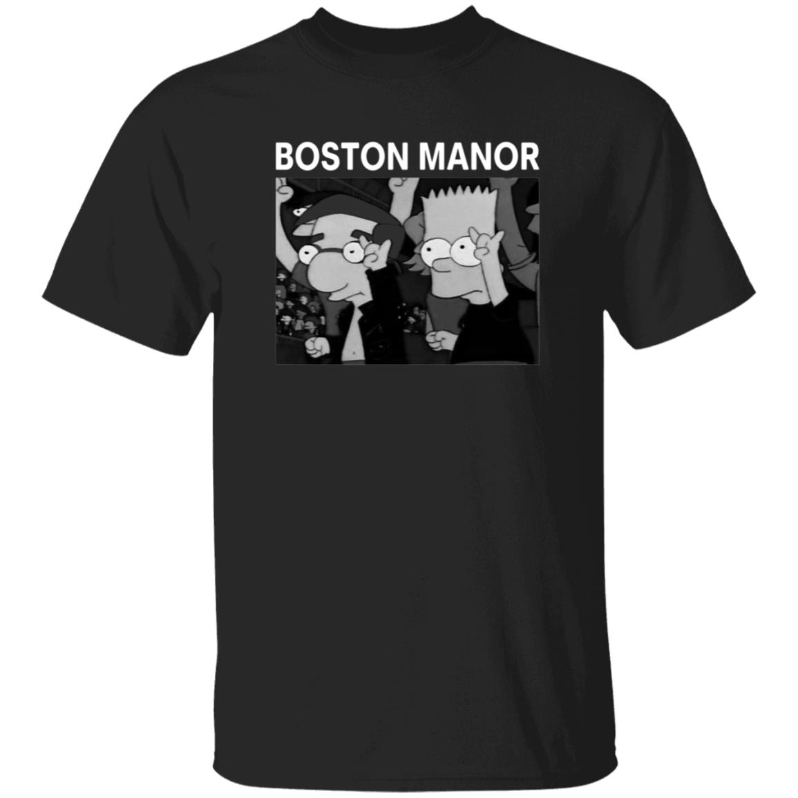 Boston Manor Simpsons Shirt Bostonmanorband Boston Manor Simpsons Shirt Boston Manor Bart And Milhouse Shirt - Teechipus