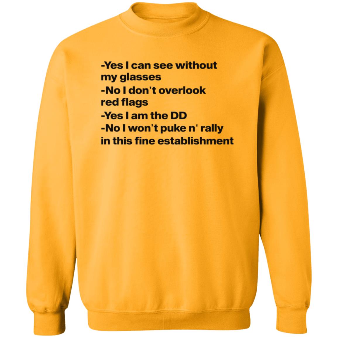 Yes I Can See Without My Glasses No I Don't Overlook Red Flags Shirt Ho Nicolekschubert Yes I Can See Without My Glasses Shirt - Teechipus