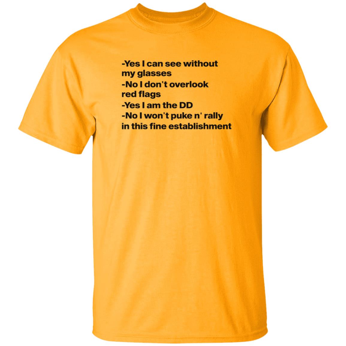 Yes I Can See Without My Glasses No I Don't Overlook Red Flags Shirt Ho Nicolekschubert Yes I Can See Without My Glasses Shirt - Teechipus