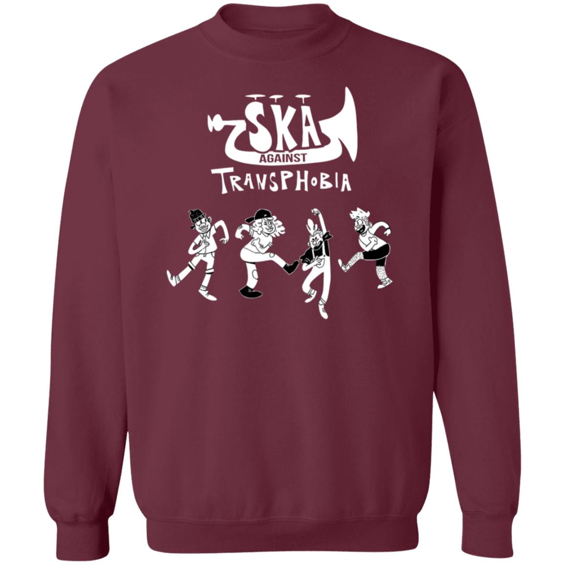 Ska Against Transphobia Shirt Skatunenetwork Store Ska Against Transphobia Shirt Hoodie Sweatshirt - Teechipus