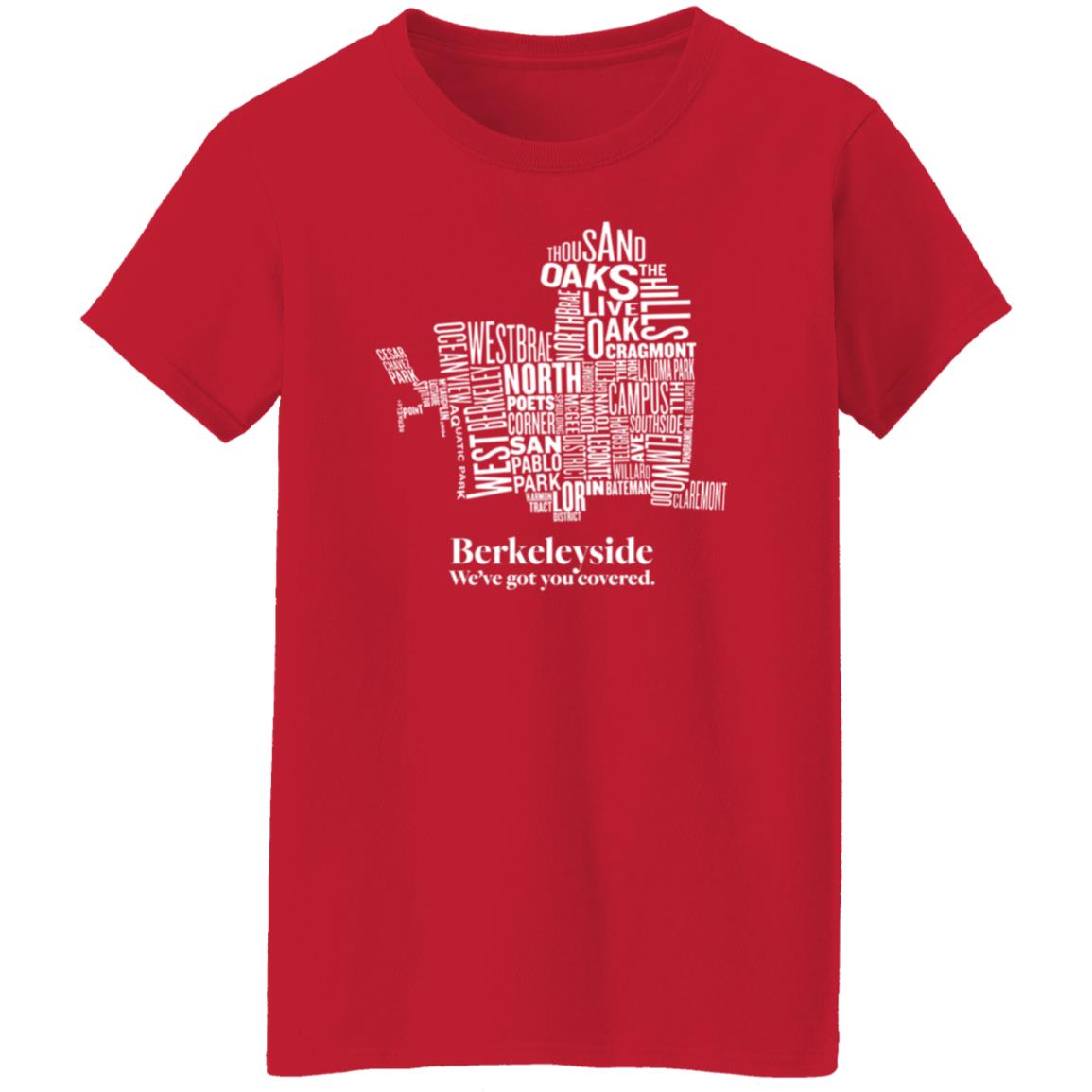 Berkeleyside We've Got You Covered Shirt Store Itysidejournalism Berkeleyside Map Shirt Hoodie Sweatshirt - Teechipus