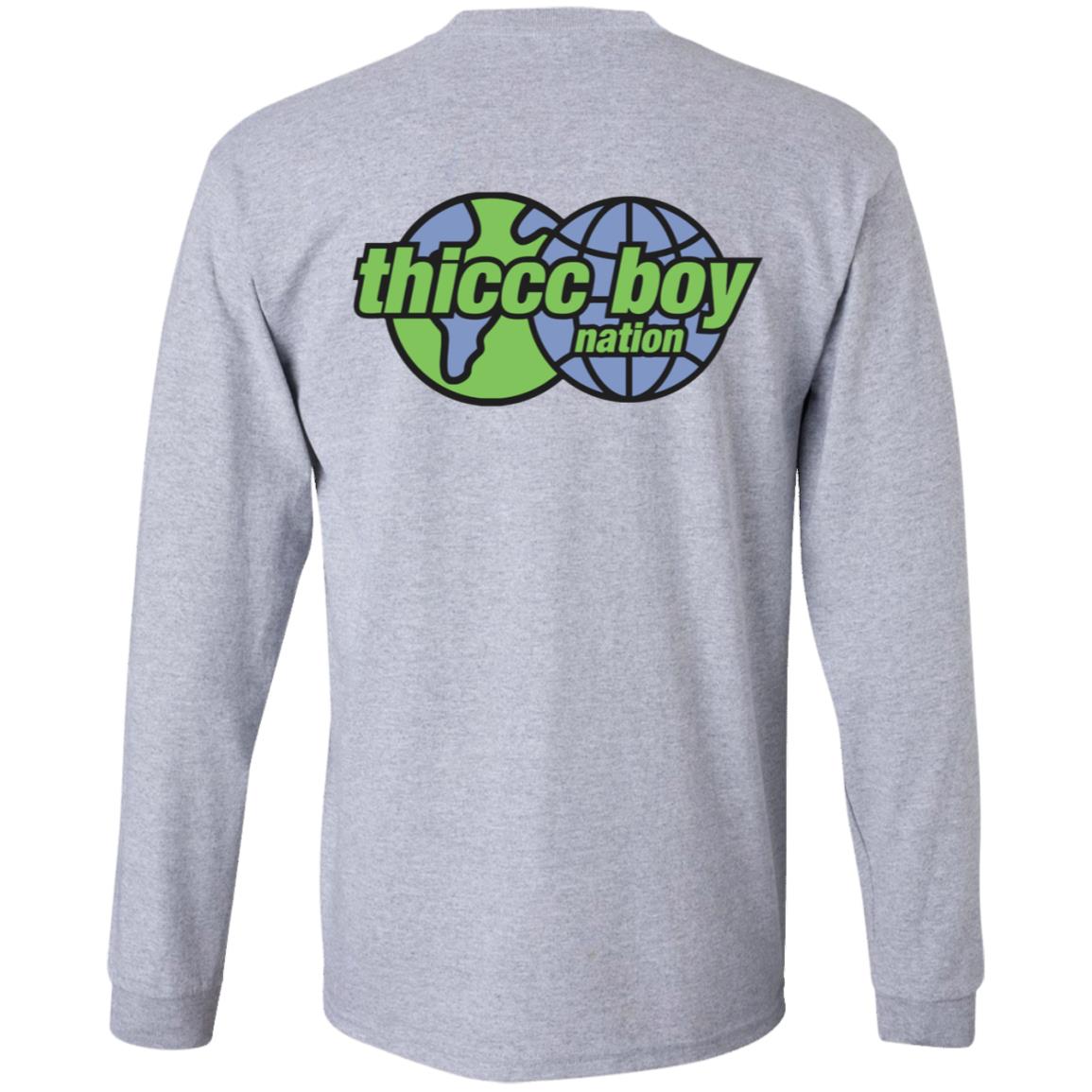 Thiccc Boy Merch Globe White Tee Shirt Brendanschaubmerch Thiccc Boy Globe White Tee Shirt Hoodie Sweatshirt - Teechipus