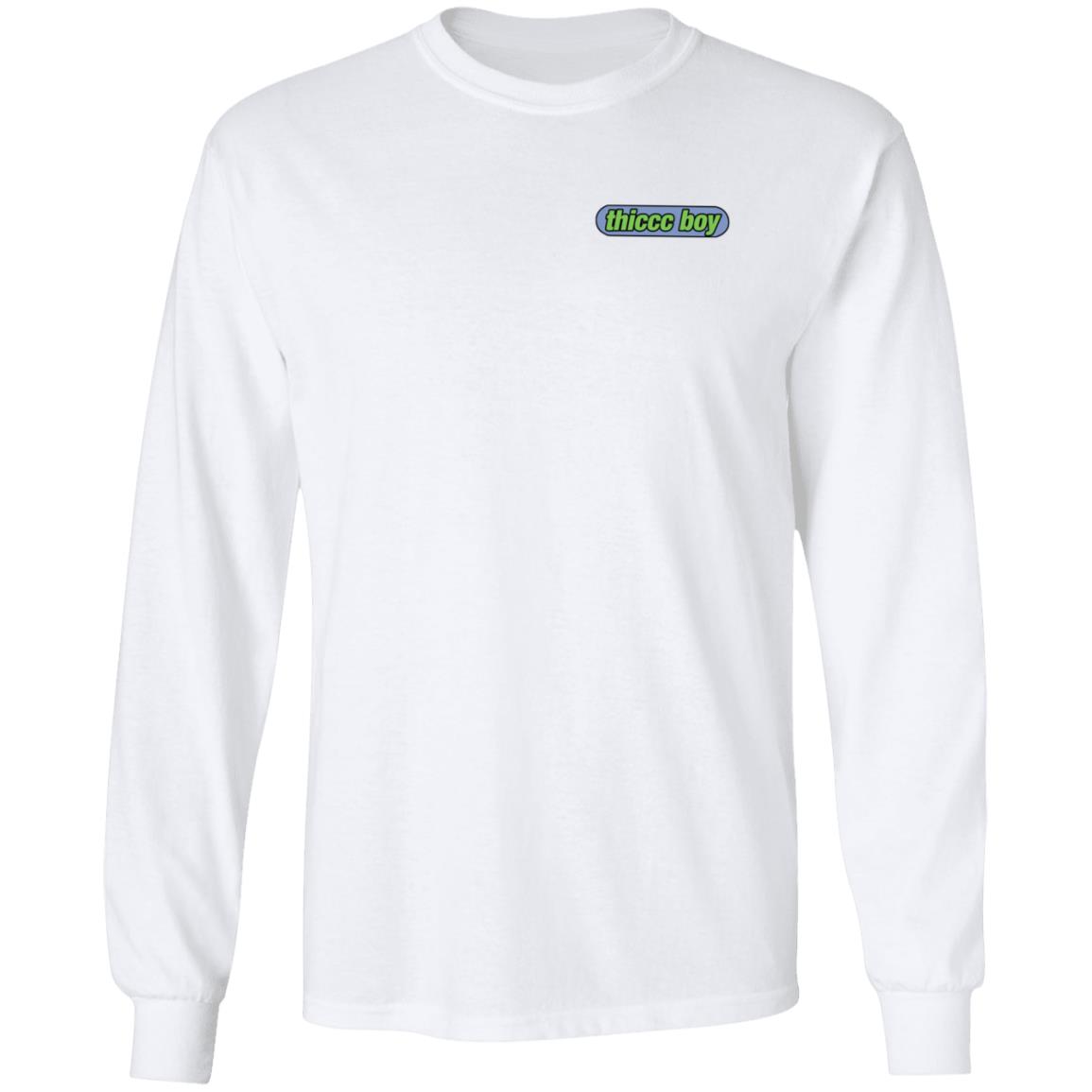 Thiccc Boy Merch Globe White Tee Shirt Brendanschaubmerch Thiccc Boy Globe White Tee Shirt Hoodie Sweatshirt - Teechipus