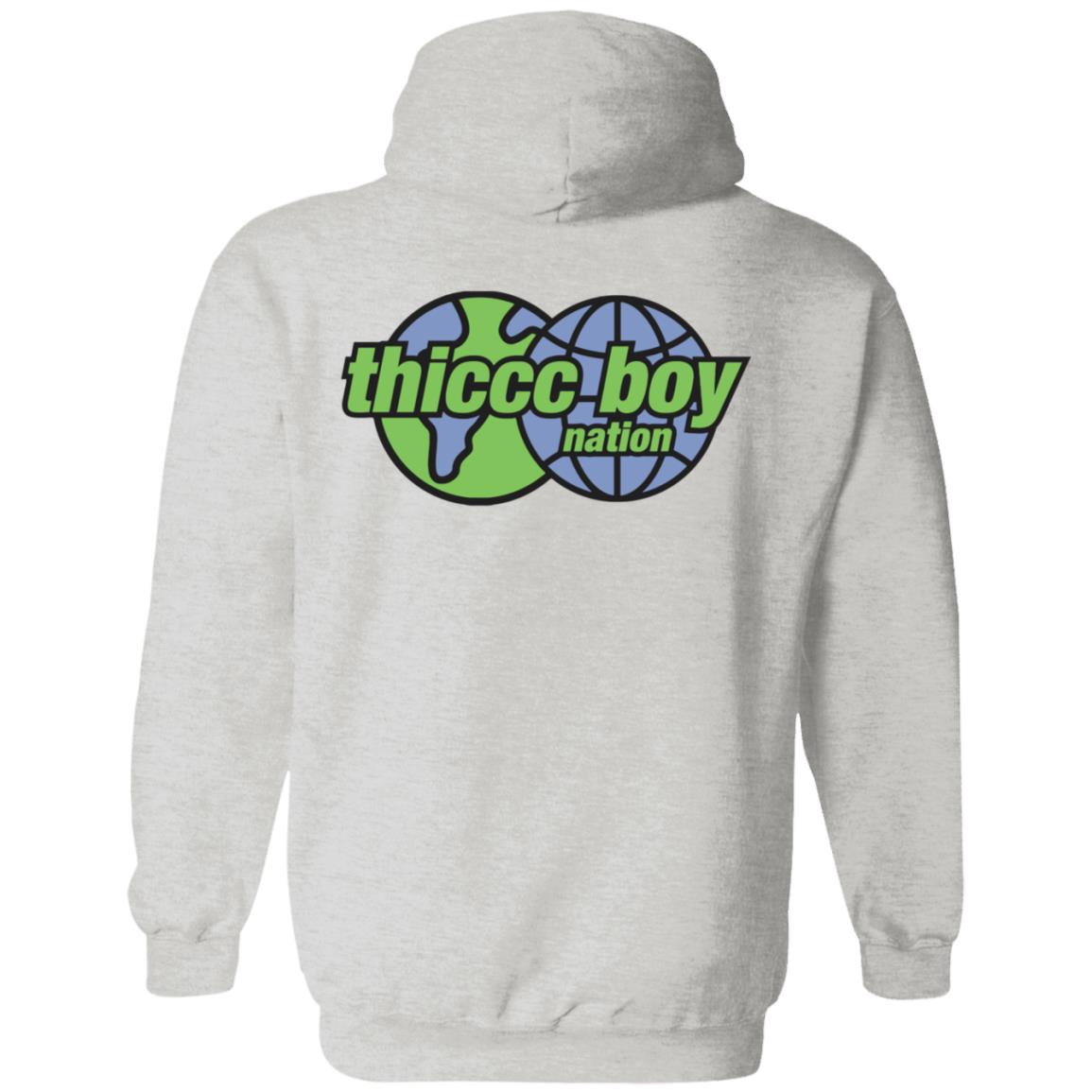 Thiccc Boy Merch Globe White Tee Shirt Brendanschaubmerch Thiccc Boy Globe White Tee Shirt Hoodie Sweatshirt - Teechipus