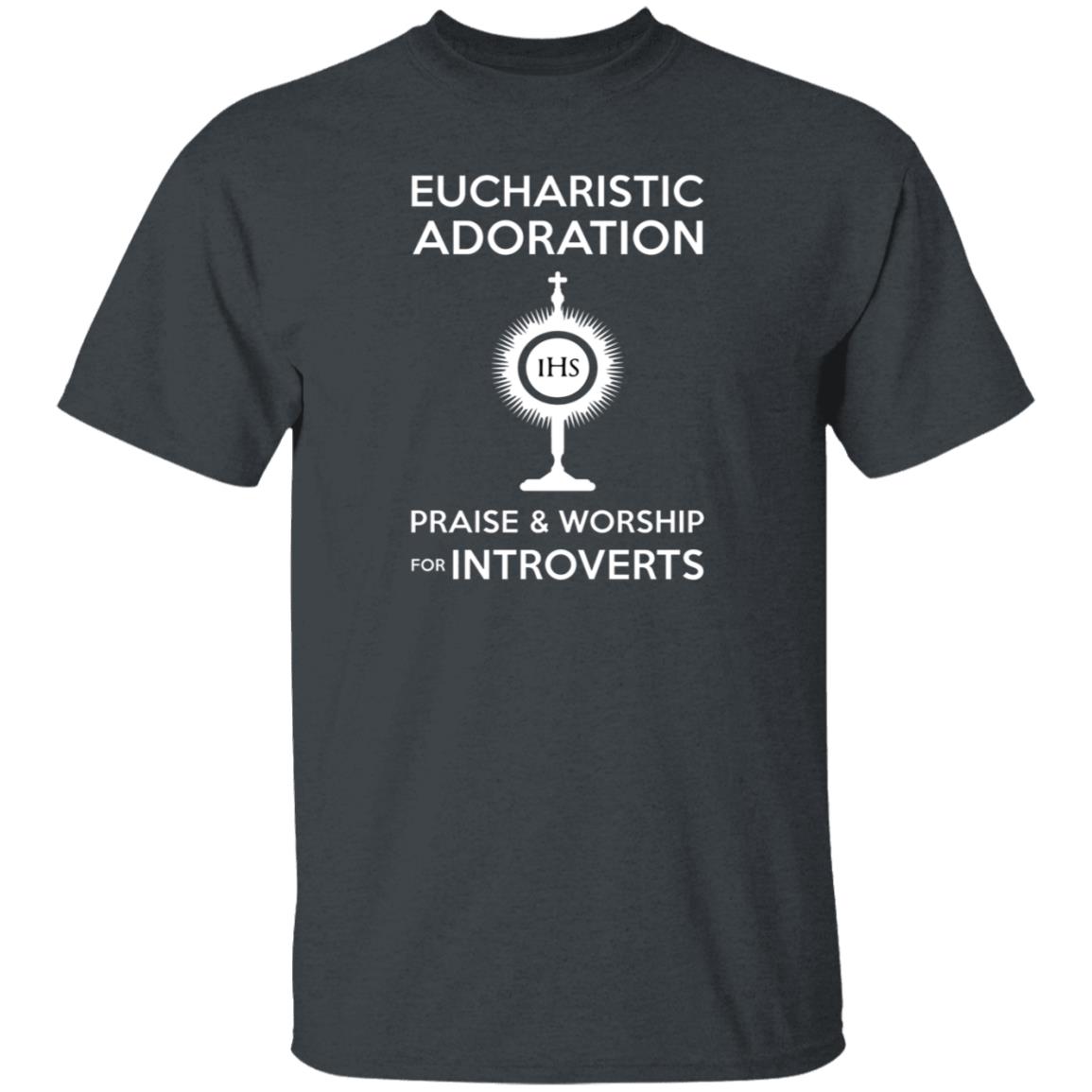 Eucharistic Adoration Praise And Worship For Introverts Shirt Nerdycatholictees Store Eucharistic Adoration Praise And Worship For Introverts Shirt Hoodie Sweatshirt - Teechipus