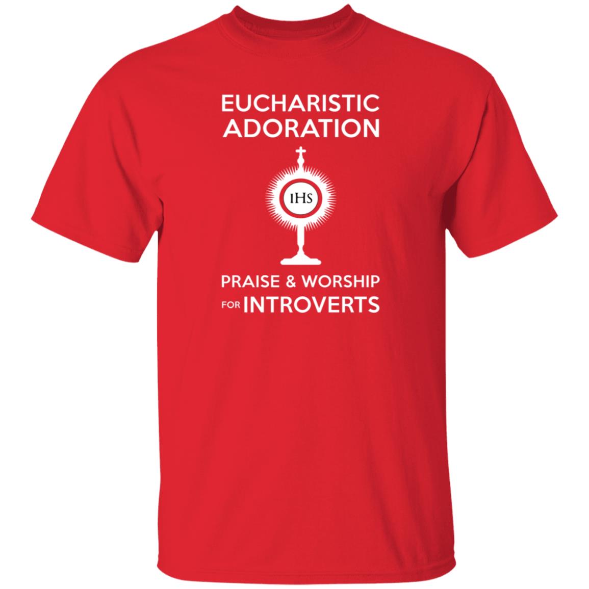 Eucharistic Adoration Praise And Worship For Introverts Shirt Nerdycatholictees Store Eucharistic Adoration Praise And Worship For Introverts Shirt Hoodie Sweatshirt - Teechipus